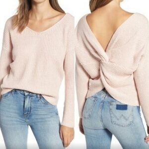 ASTR Twist Back Cropped Sweater #382N